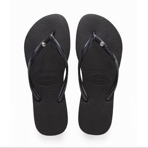 New Havianas Women’s Slim Crystal Flip Flops